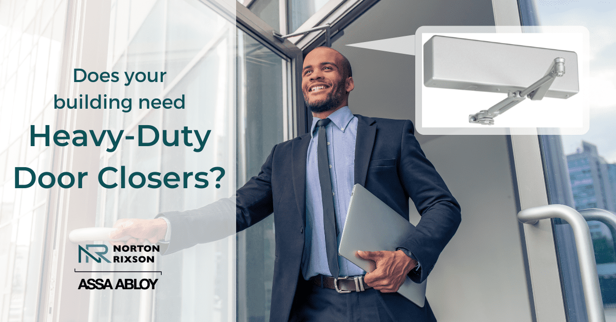 Heavy duty door closers