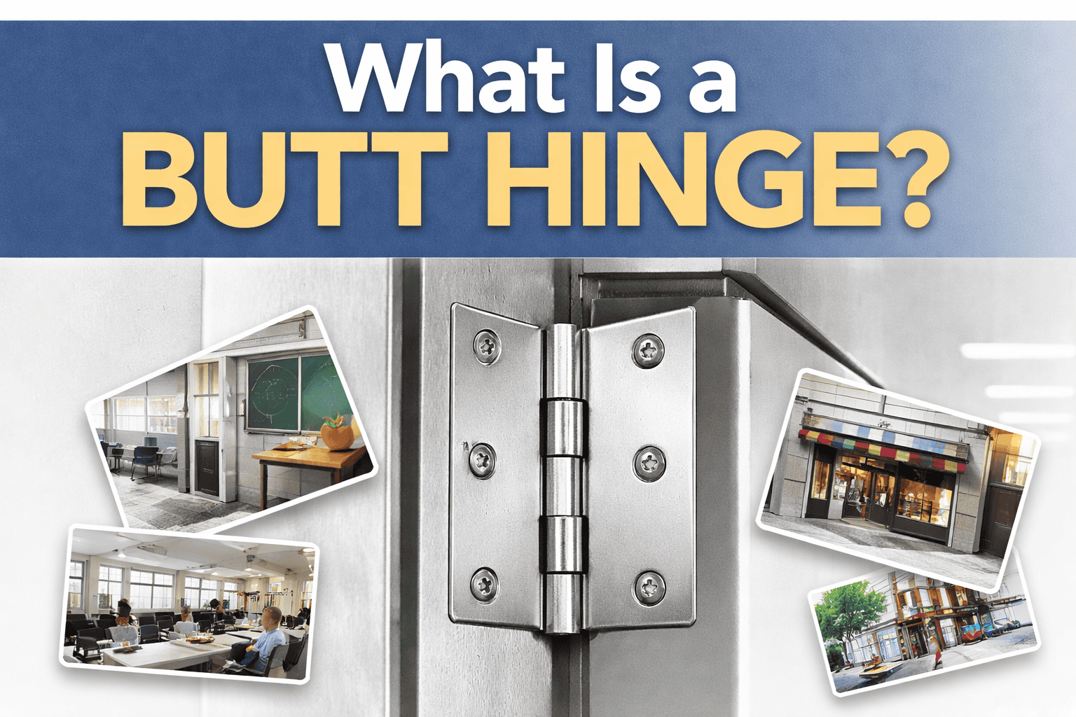 What Is a Butt Hinge?  5 Important Facts for Commercial Doors